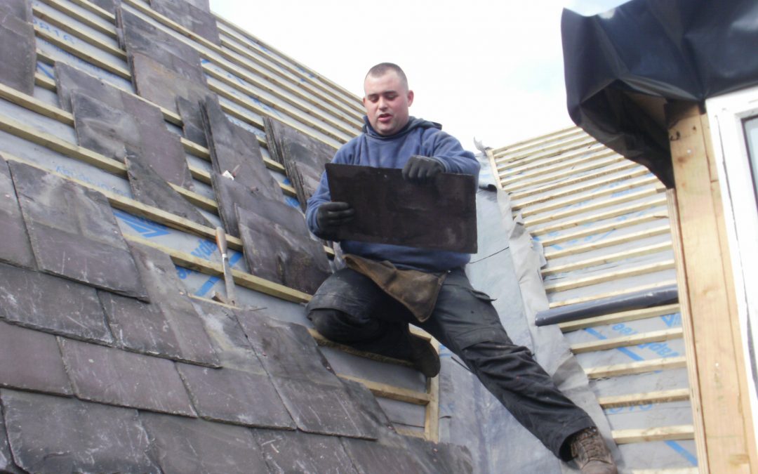 Welsh slate roofing