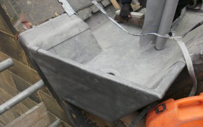 Lead box gutter