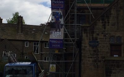 Scaffolding and Health & Safety in preparation for Church Re-roof