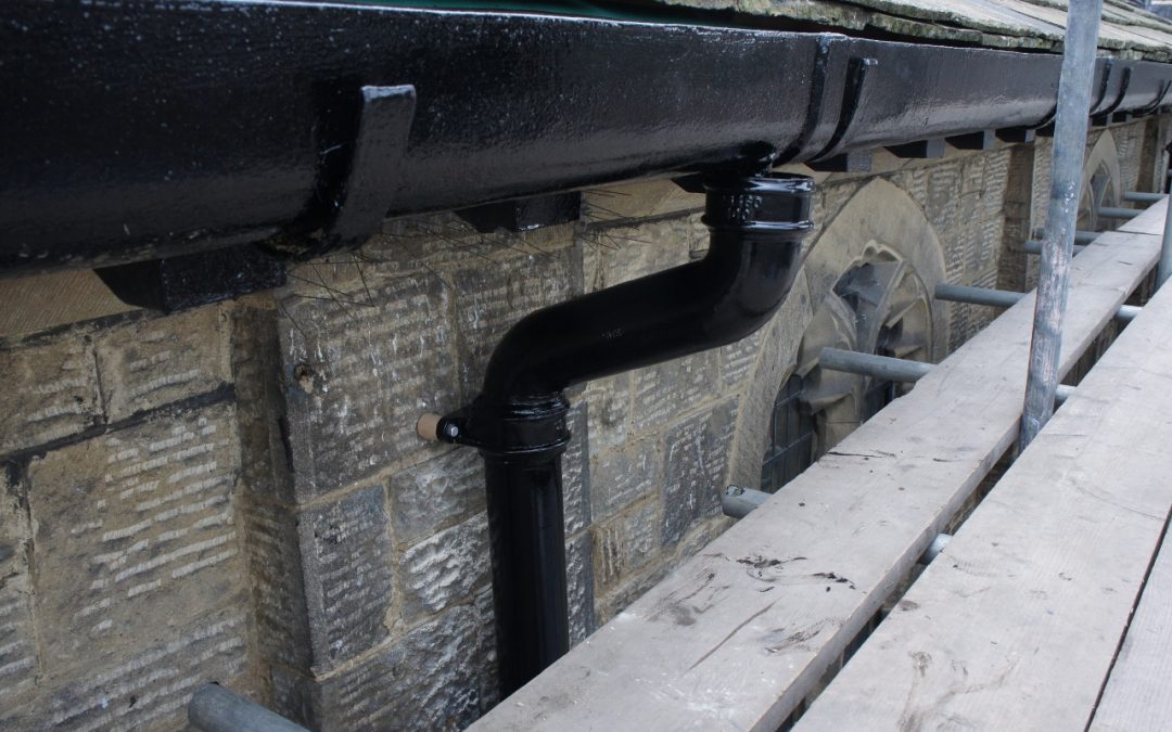 New Cast Iron Rainwater pipes to Church